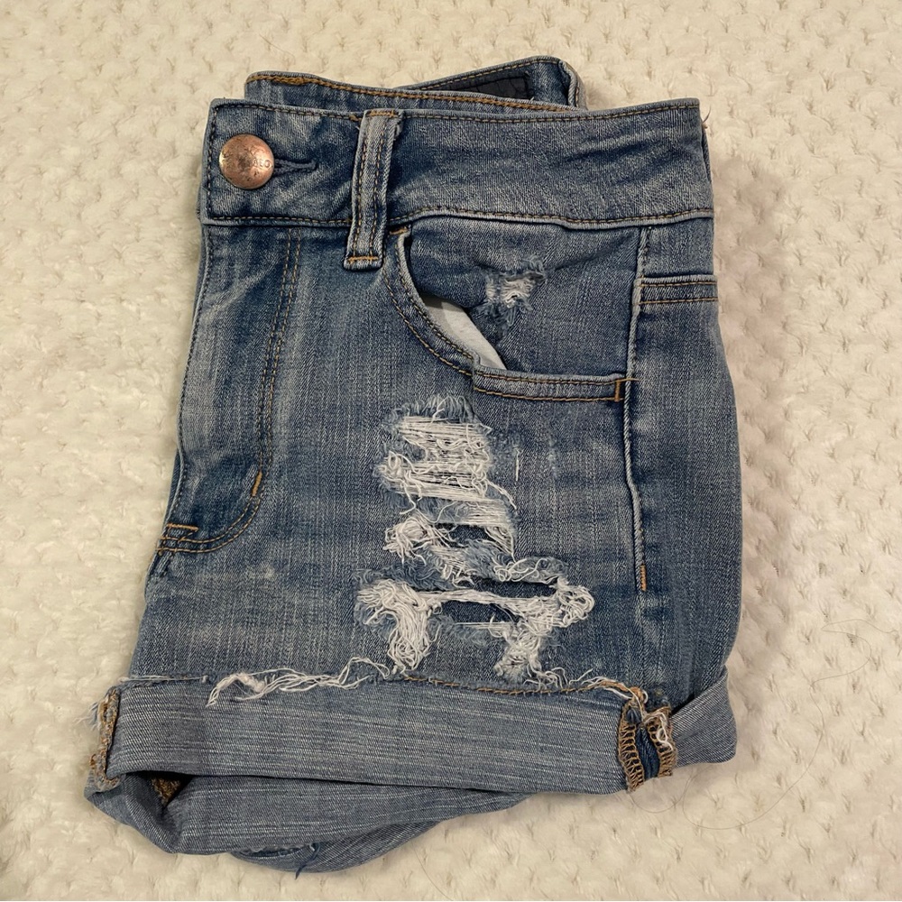 american eagle | hi rise shorties